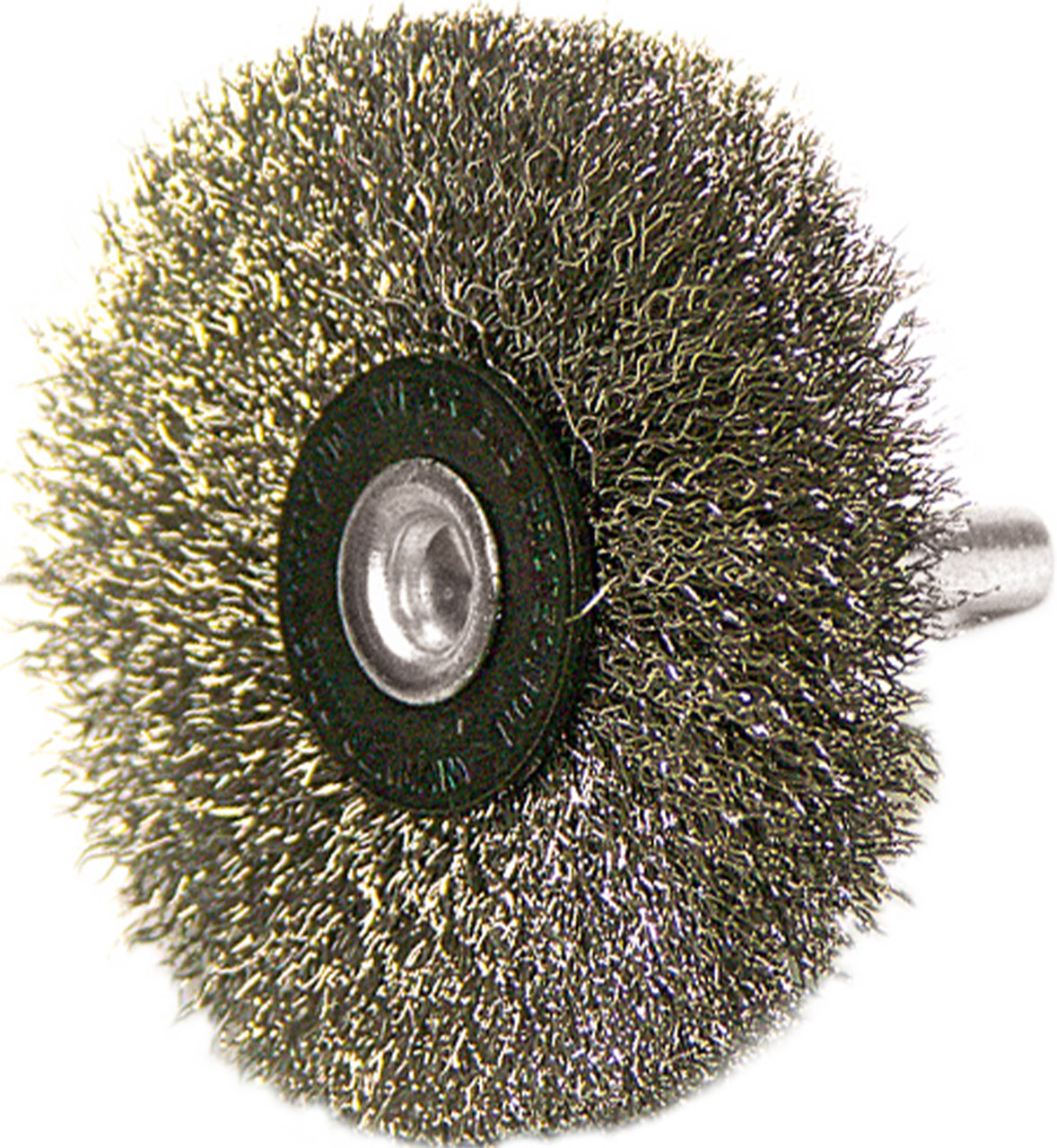 MINI MAX stainless steel wire wheel with 6 mm steel shaft Eisenblatter Shop